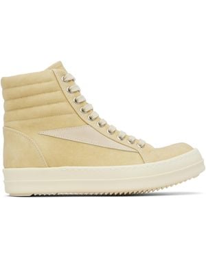 Rick Owens Hollywood Vintage High Sneaks Trainers - Black