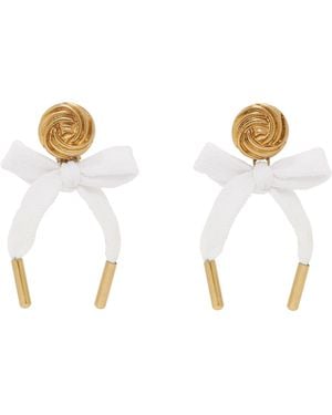 Moschino Bow Earrings - Black