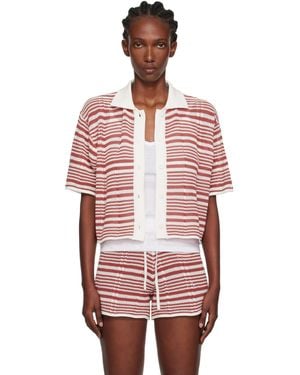 Holzweiler Kelp Striped Shirt - Red