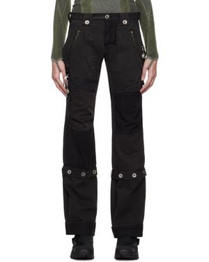 【関税込み】HYEIN SEO ブラック Flap トラウザーズ Black Flap Pocket Trousers by HYEIN SEO on Sale