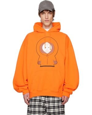 Vetements Kenny Oversized Hoodie - Orange