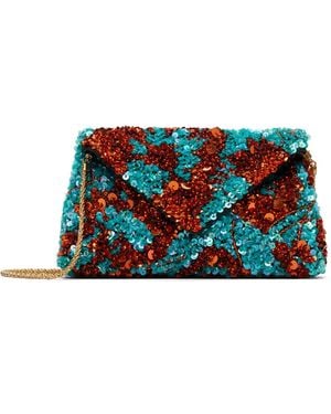 Dries Van Noten Silk Clutch - Black