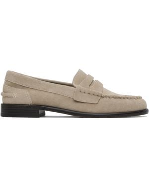 Rag & Bone ベージュ Carter スエード ローファー - ブラック