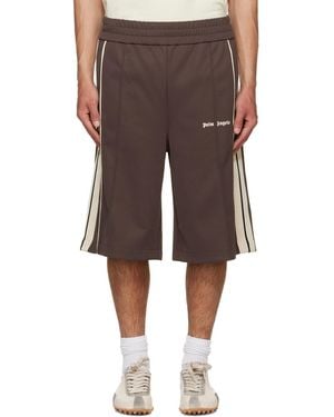 Palm Angels Classic Logo Vintage Track Shorts - Brown