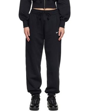 Nike Sportswear Phoenix Fleece High-Waisted Oversized Sweatpants - Black