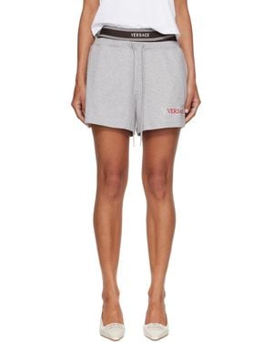 Versace Cotton-Jersey Shorts - White