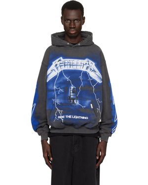 Represent 'Metallica Ride The Lightning' Hoodie - Blue