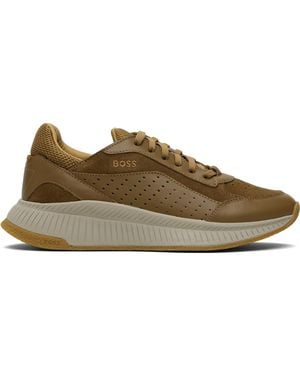 BOSS Tan Ttnm Evo Trainers - Black