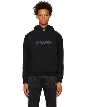 Palmier Embroidered Hoodie - Black