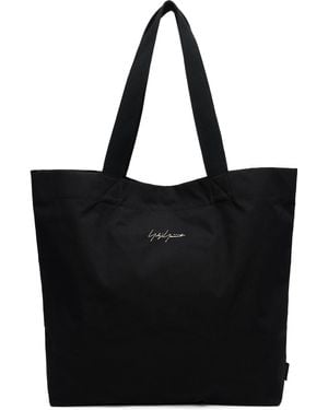 Yohji Yamamoto ブラック Y-3 Kuro キャンバス トートバッグ