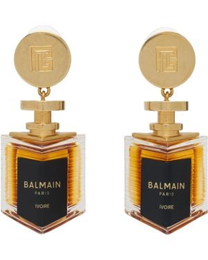 Balmain ゴールド Brass Perfume イヤリング - メタリック