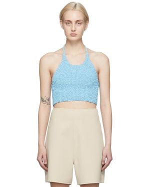 ARCH THE Halter Neck Tank Top - Blue