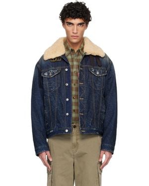 DSquared² Aviator Denim Jacket - Blue