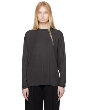 Studio Nicholson グレー Simmons Tシャツ - ブラック