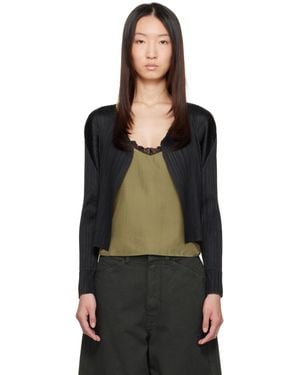 Pleats Please Issey Miyake March Basics Cardigan - Black