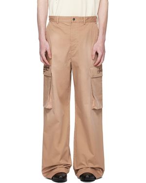 Amiri Tan Cargo Trousers - Natural