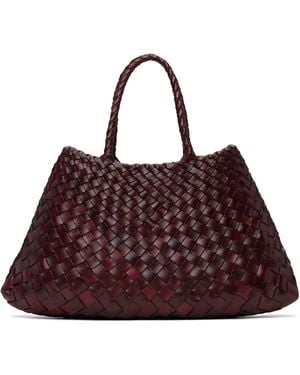 Dragon Diffusion Burgundy Santa Croce Small Tote - Purple