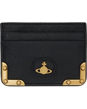 Vivienne Westwood Flat Orb Card Holder - Black