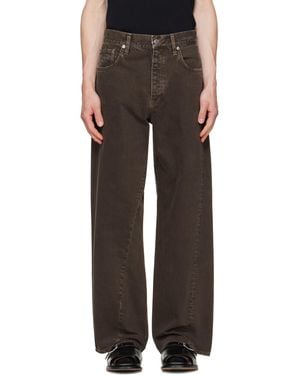 sunflower Wide Twist Jeans - Brown