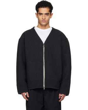 Nanamica Ooal 5G Zip Cardigan - Black