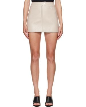 Courreges Reedition Vinyl Miniskirt - Multicolour