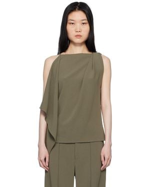 Proenza Schouler Khaki Alyssa Tank Top - Green