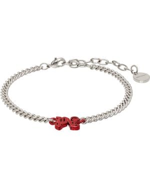 Palm Angels 'Pa' Monogram Chain Bracelet - Black