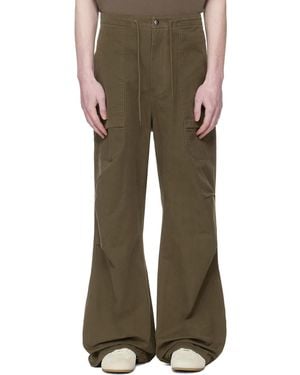 Entire studios Khaki Barren Cargo Trousers - Brown