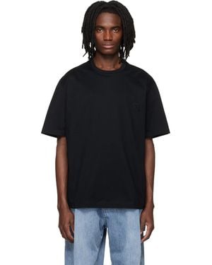 WOOYOUNGMI Flower Back Logo T-Shirt - Black