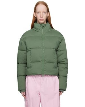 GIRLFRIEND COLLECTIVE Cropped Puffer Jacket - Green