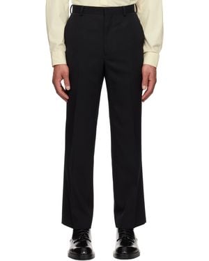AURALEE Light Wool Max Gabardine Trousers - Black