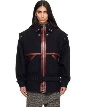 Kiko Kostadinov Heron Belted Jacket - Black