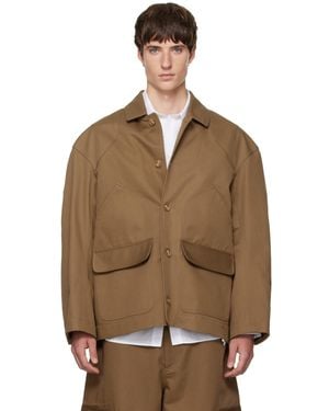 Simone Rocha Daisy Workwear Field Jacket - Brown