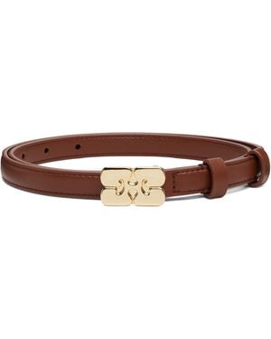 Ganni Kat Small Belt - Brown