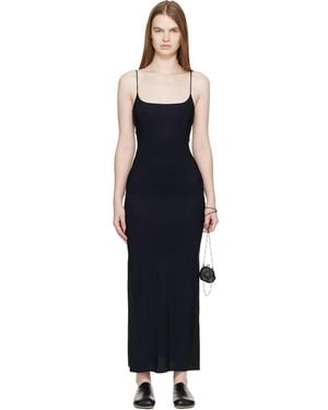 MM6 by Maison Margiela Long Jersey Maxi Dress - Black