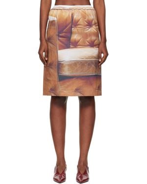 JULIE KEGELS Sisley Slip Midi Skirt - Multicolour