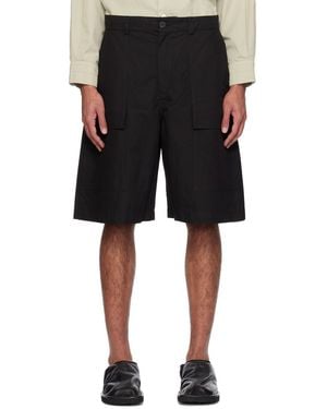 Studio Nicholson Cargo Pocket Shorts - Black