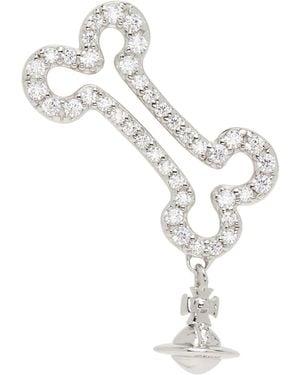 Vivienne Westwood Lyndon Bone Single Stud Earring - Metallic