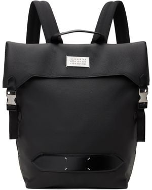 Maison Margiela Soft 5Ac Flap Backpack - Black