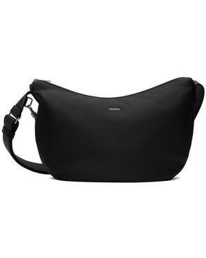 ZEGNA Black Deerskin Panorama Mini Bag