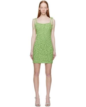 lesugiatelier String Slip Minidress - Green