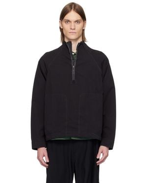 RANRA Ganga Soft Cotton Track Jacket - Black