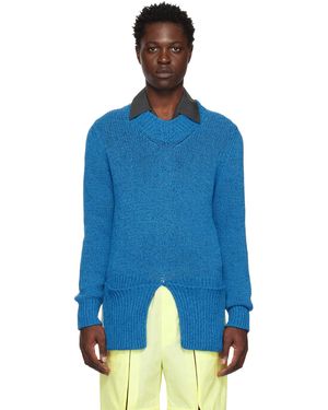 T/SEHNE Pull Bleu Exclusif À Ssense