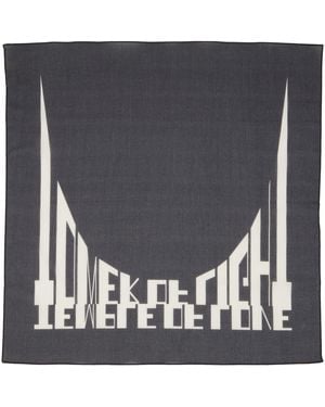 Rick Owens Tower 'Tower Of Love' Bandana Scarf - Blue