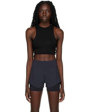 Rui Ssense Exclusive Cut-Out Cropped Tank - Black
