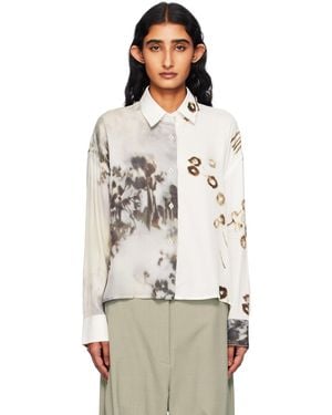 Cordera Printed Classic Shirt - White