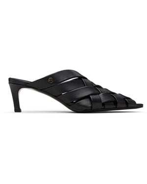 Anine Bing ブラック Eve Mule ヒールサンダル