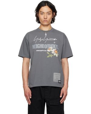 メンズ Yohji Yamamoto グレー Neighborhoodエディション Ss Tee-2 T 