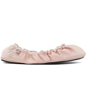 Rombaut Pink Aura Ballerina Flats - Black