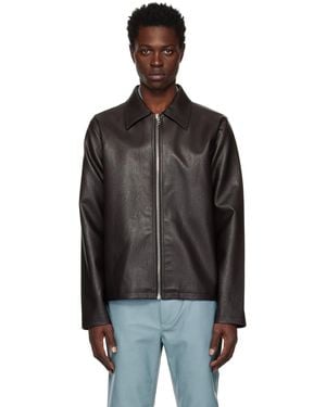 Séfr Truth Faux-Leather Jacket - Black